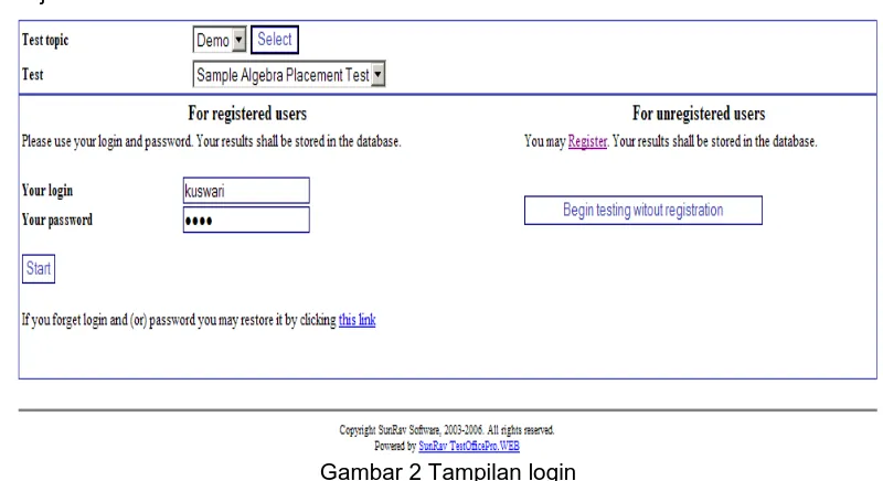 Gambar 1. Pengaturan User 