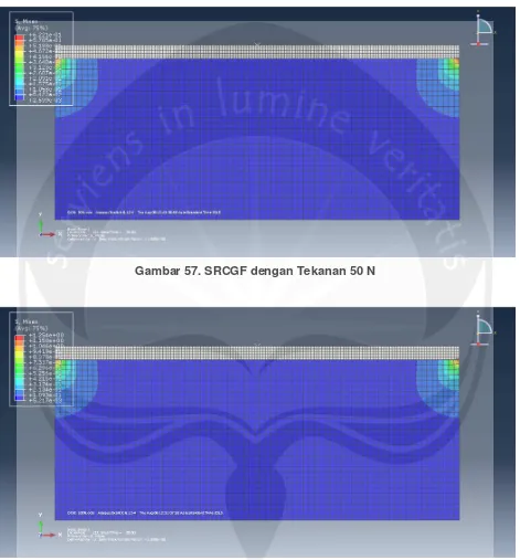 Gambar 57. SRCGF dengan Tekanan 50 N 