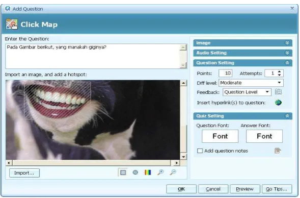 Gambar 24 Pembuatan Soal Click Map 