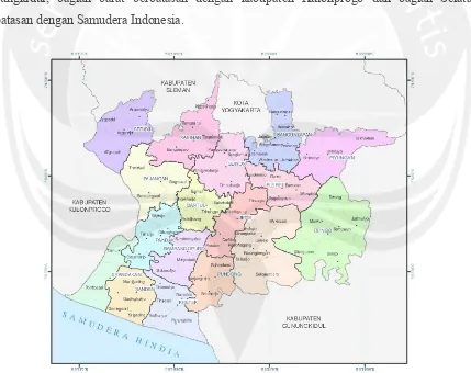 Gambar 3.1. Peta Kabupaten Bantul 