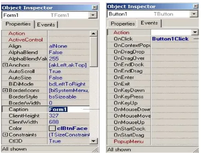 Gambar 2.11.  Object Inspector