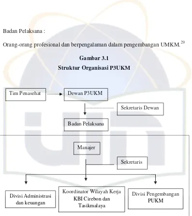 Gambar 3.1 Struktur Organisasi P3UKM 