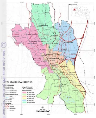 Gambar 12. Peta Administrasi Kota Bogor. 