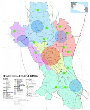 Gambar 15. Rencana Struktur Ruang Kota Bogor. 
