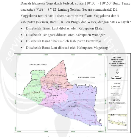 Gambar 3.1 : Daerah Istimewa Yogyakarta 