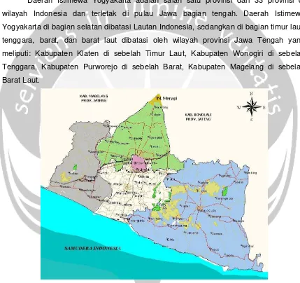 Gambar 33. Peta Wilayah D.I. Yogyakarta. Sumber:https://agnazgeograph.wordpress.com/category/geografi-everywhere/download-peta-buta-indonesia/  