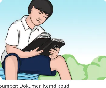 Gambar 8.1 Anak SMP membaca Alkitab