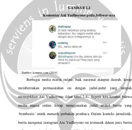 Komentar Ani Yudhoyono padaGAMBAR 2.2 follower-nya