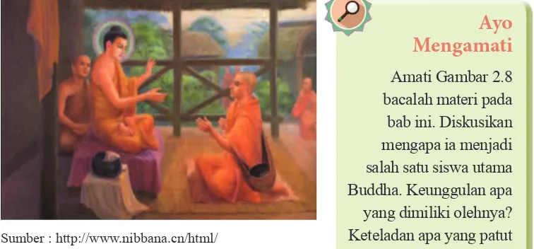 Gambar : 2.8 Y.A. Kassapa bersama Buddha