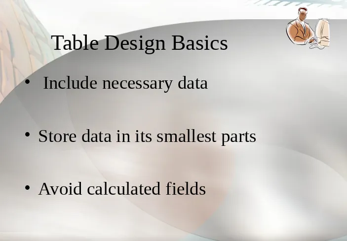 Table Design Basics