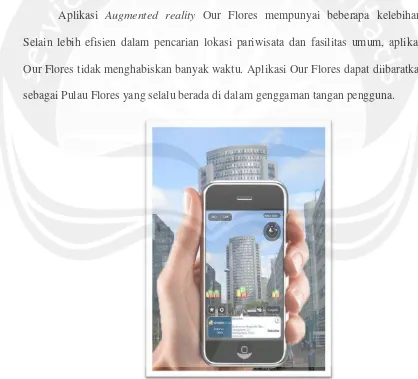 Gambar 1.1. Aplikasi Augmented Reality pada Android  