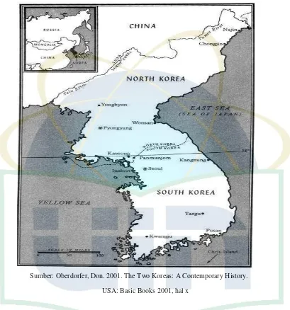 Gambar II.1. Peta Korea 