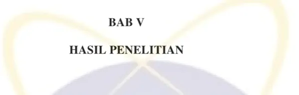 Tabel 5.1 