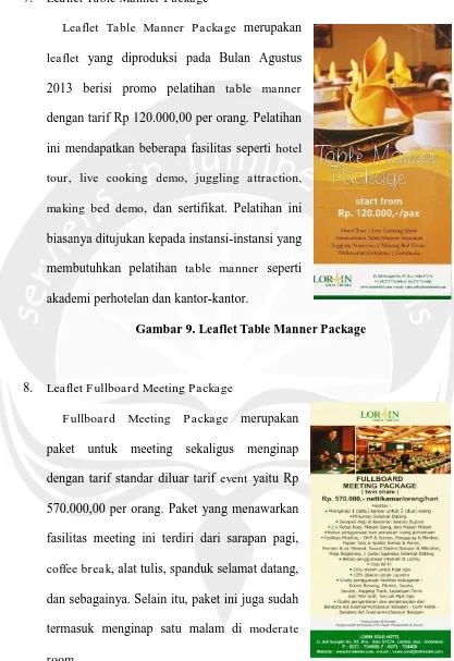 Gambar 9. Leaflet Table Manner Package 