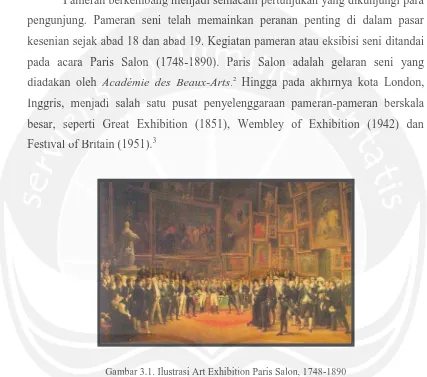 Gambar 3.1. Ilustrasi Art Exhibition Paris Salon, 1748-1890 ambmbar 3.1. Ilustrasasi Art Exhibiti