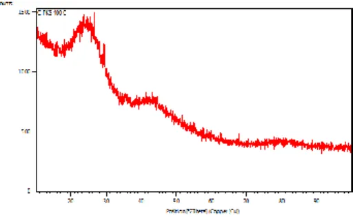Gambar  3.2  Hasil  Karakterisasi  SEM  dengan  perbesaran  500  kali  pada  karbon  yang  berasal  dari  cangkang  kelapa  sawit  pada  suhu  pembakaran 400  o C