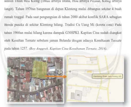 Gambar 1.1 Peta Lokasi Kawasan Kampung Cina di kota Ternate  Gambar 1.1 Peta Lokasi Kawasaan n KaKampunmpunng Cina di kota Ternateng Cina di kota Ternate 