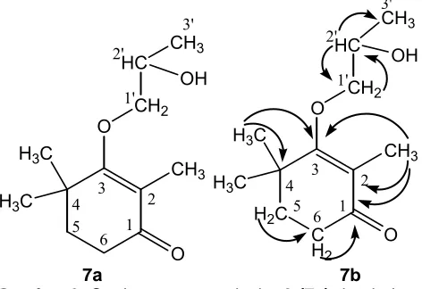 Gambar 3.7a  Struktur senyawa isolat 
