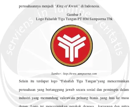 Gambar 5  Logo Falsafah Tiga Tangan PT HM Sampoerna Tbk 
