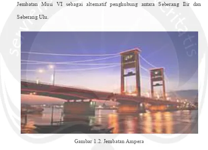 Gambar 1.2. Jembatan Ampera 