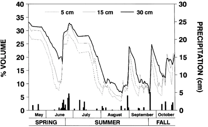 Figure 6. Precipitation (cm) and