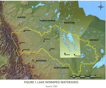 FIGURE 1. LAKE WINNIPEG WATERSHED.