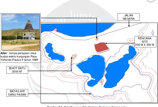 Gambar 3.6. Peta Rencana Site Gedung Parlemen Timor Leste 