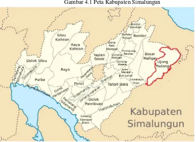 Gambar 4.1 Peta Kabupaten Simalungun 