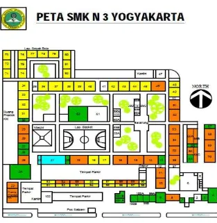 Gambar 1. Denah SMK Negeri 3 Yogyakarta 
