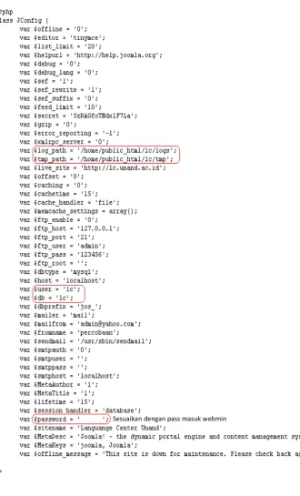 Gambar 8.  Edit Configuration 