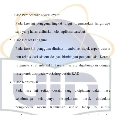 Gambar 2.1. Fase RAD Martin (Kendal & Kendal, 2003: 238) 