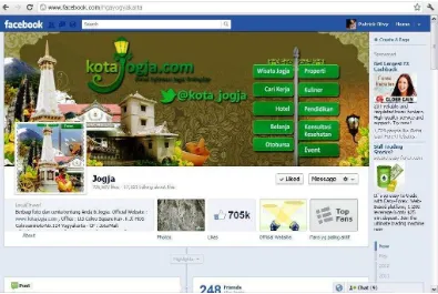 Gambar 1.Facebook JOGJA (facebook.com/ngayogyakarta) 