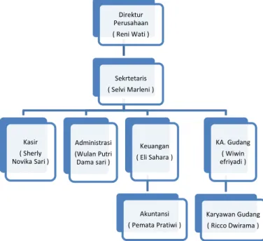 Gambar 1. Struktur organisasi CV. Pemuda Jaya Karsa 