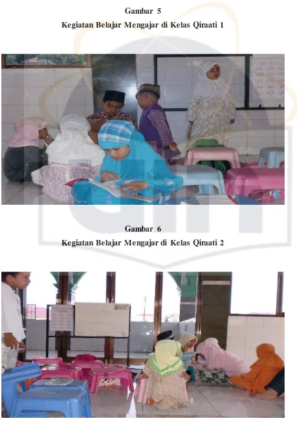 Gambar 5 Kegiatan Belajar Mengajar di Kelas Qiraati 1 
