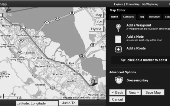 Figure 1-6. The drive down the Bayshore Freeway to the Googleplex