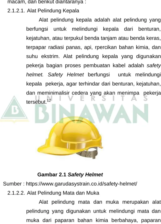 Gambar 2.1 Safety Helmet 