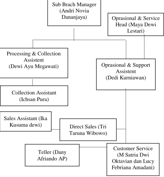 Gambar 3.1  Struktur Organisasi  