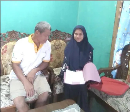 Foto 2. Wawancara dengan Pihak Keluarga dari Anak Luar Kawin 