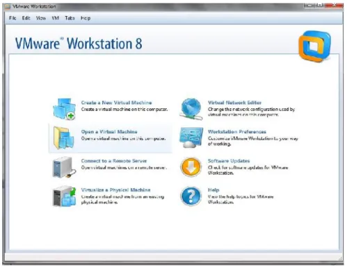 Gambar 3.4 VMware Workstation Menu