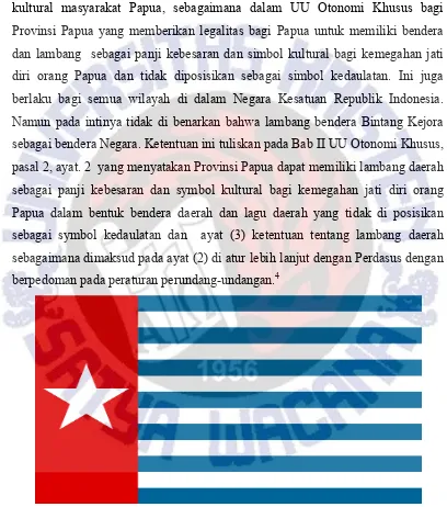 Gambar 2.1 Bendera Bintang Kejora (The Morning Star Flag) 