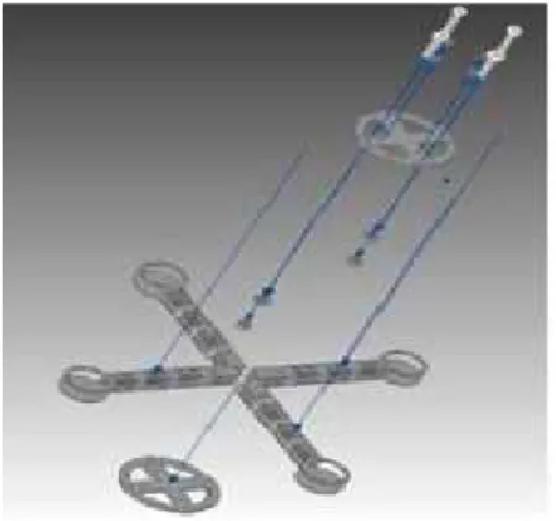 Gambar 5. Rangka Quadcopter[9]