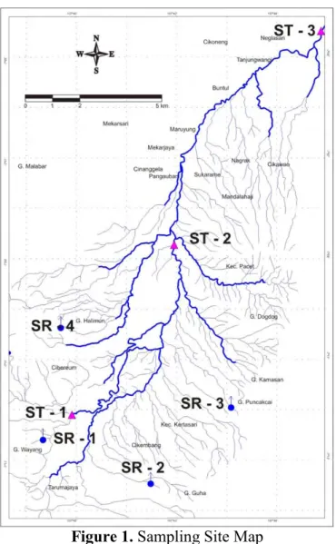 Figure 1. Sampling Site Map  RESULTS AND DISCUSSION 