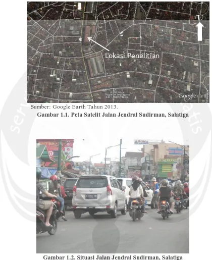 Gambar 1.2. Situasi Jalan Jendral Sudirman, Salatiga 