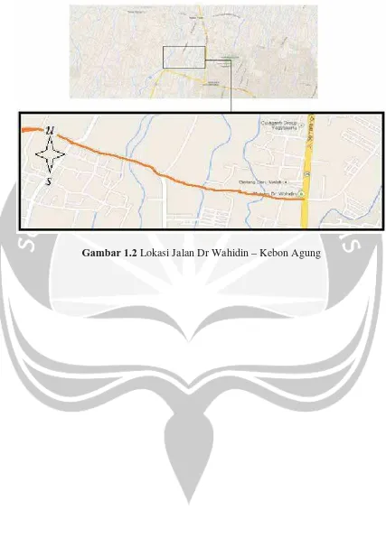 Gambar 1.2 Lokasi Jalan Dr Wahidin – Kebon Agung 