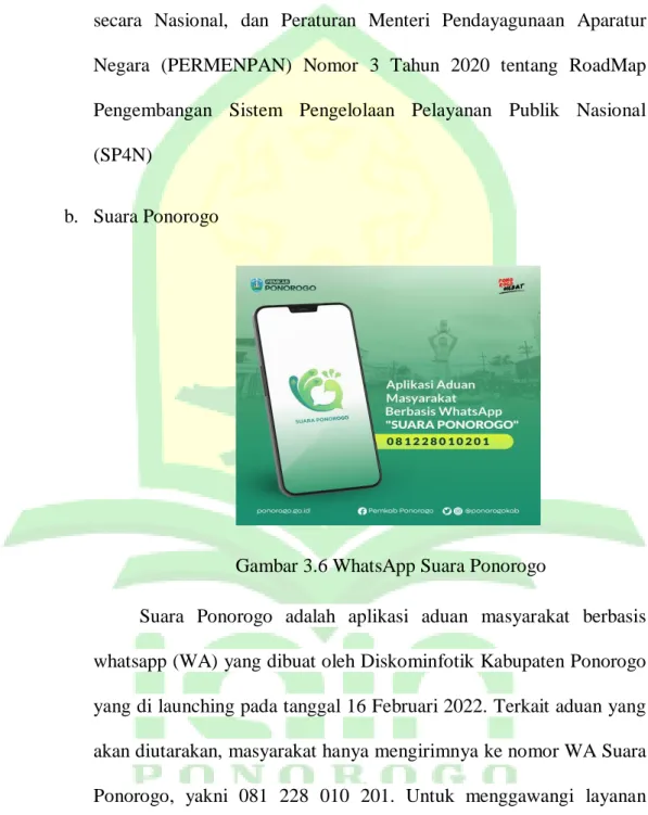 Gambar 3.6 WhatsApp Suara Ponorogo 