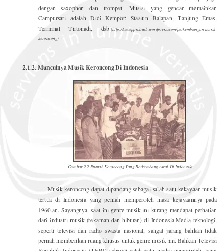 Gambar 2.2.Rumah Keroncong Yang Berkembang Awal Di Indonesia