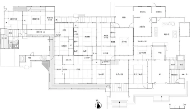 Figure 4. Current floor plan of the Hayakawa Residence 