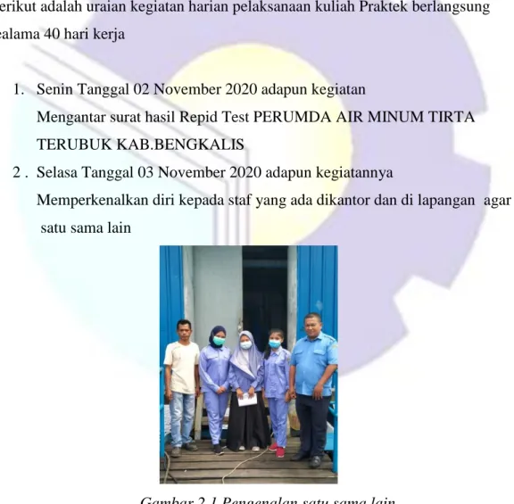 Gambar 2.1 Pengenalan satu sama lain  (Sumber : Dokumen, 2020) 