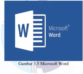 Gambar 3.5 Microsoft Word 