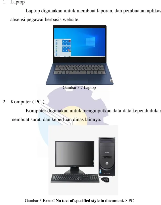 Gambar 3.7 Laptop 